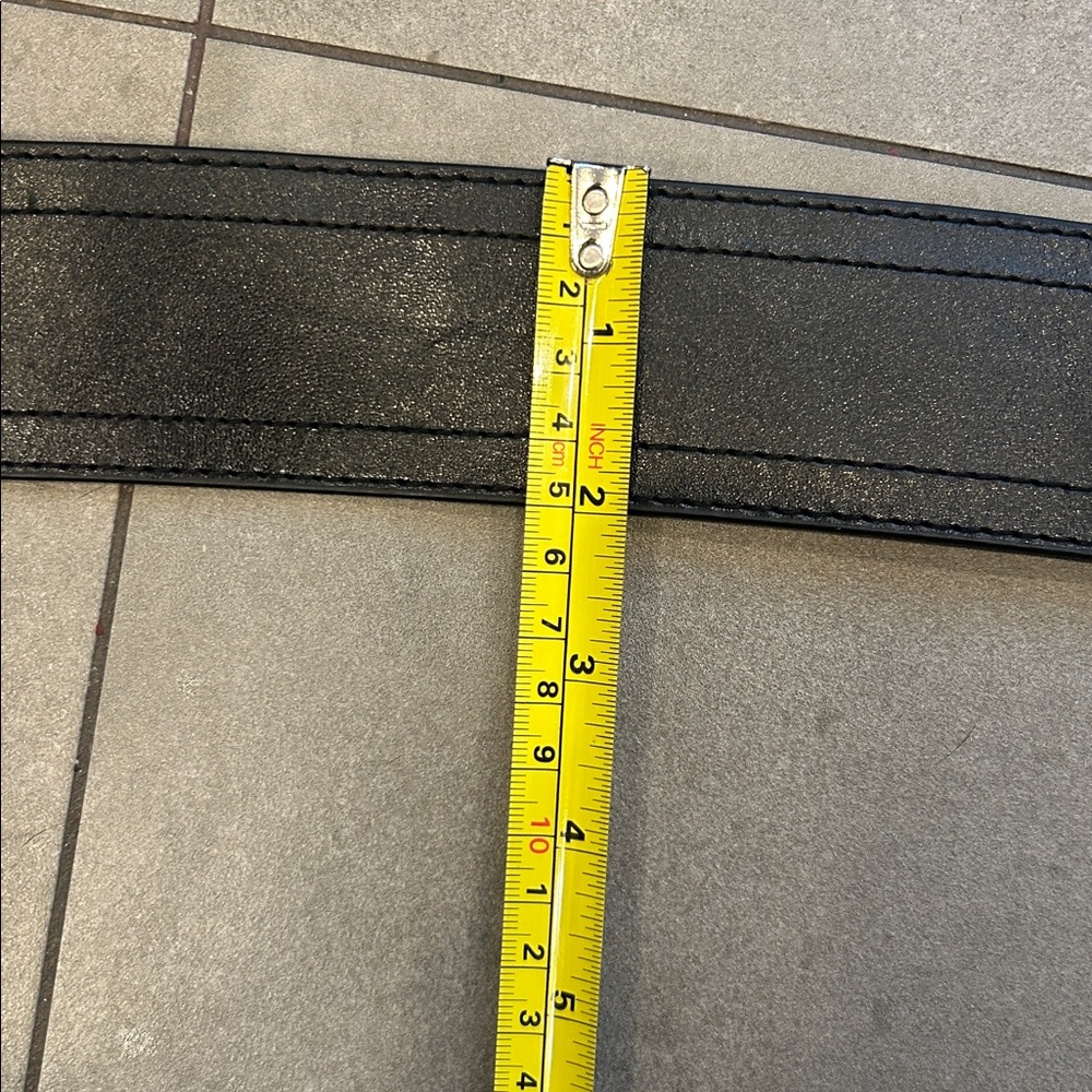 Saks Fifth Avenue Black Leather Belt - Picture 8 of 10